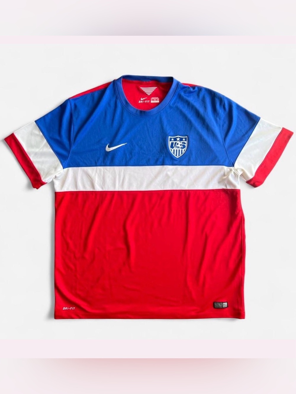 The iconic Nike USA 2014 World Cup away “Bomb Pop" USMNT soccer jersey size 2XL